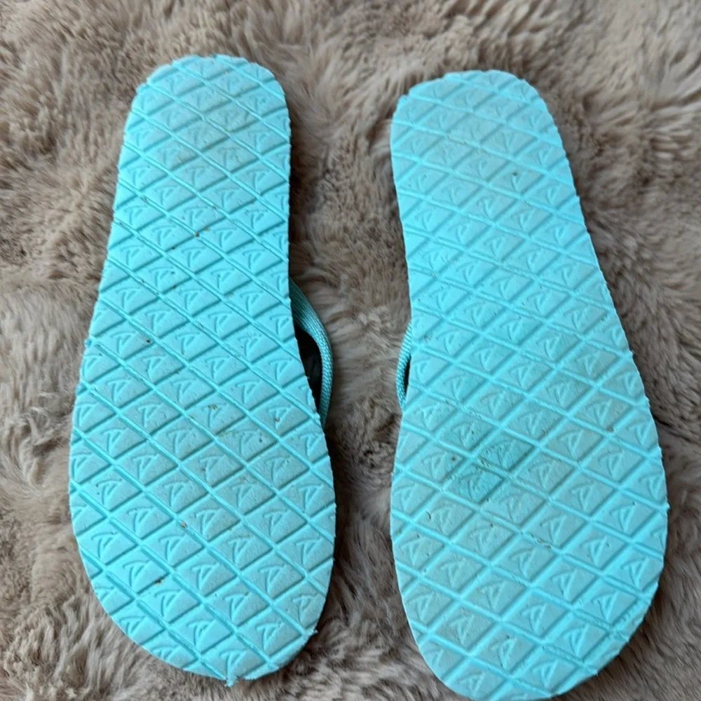 Sperry Kids' Aqua and Navy Flip Flops